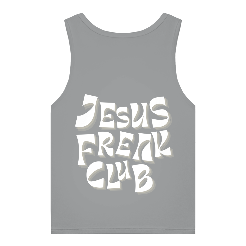 Christliches Damen Premium Bio Tank Top „Jesus Freak Club“ – Faith Statement Top