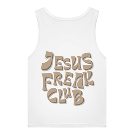 Christliches Damen Premium Bio Tank Top „Jesus Freak Club“ – Faith Statement Top