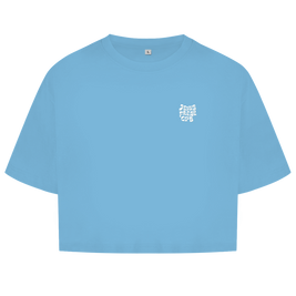 Christliches Damen Oversize Crop Top „Jesus Freak Club“ – Faith Streetwear Shirt