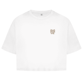 Christliches Damen Oversize Crop Top „Jesus Freak Club“ – Faith Streetwear Shirt