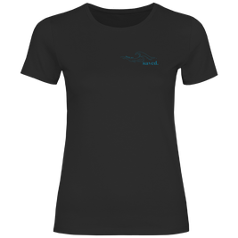 Christliches Damen T-Shirt „Through the Waters“ – Jesaja 43,2 Faith Shirt