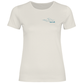 Christliches Damen T-Shirt „Through the Waters“ – Jesaja 43,2 Faith Shirt