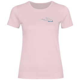 Christliches Damen T-Shirt „Through the Waters“ – Jesaja 43,2 Faith Shirt
