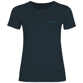 Christliches Damen T-Shirt „Through the Waters“ – Jesaja 43,2 Faith Shirt