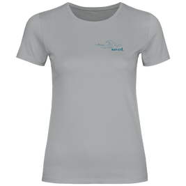Christliches Damen T-Shirt „Through the Waters“ – Jesaja 43,2 Faith Shirt