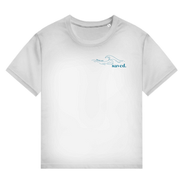 Christliches Premium Unisex T-Shirt „Through the Waters“ – Jesaja 43,2