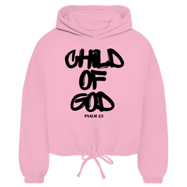 Child of God Damen Cropped Oversize Hoodie | Christlicher Hoodie