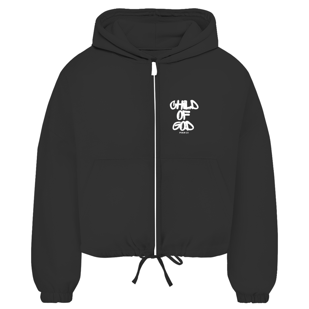 Christlicher Damen Zipper Hoodie "Child of God" | Premium Kapuzenjacke