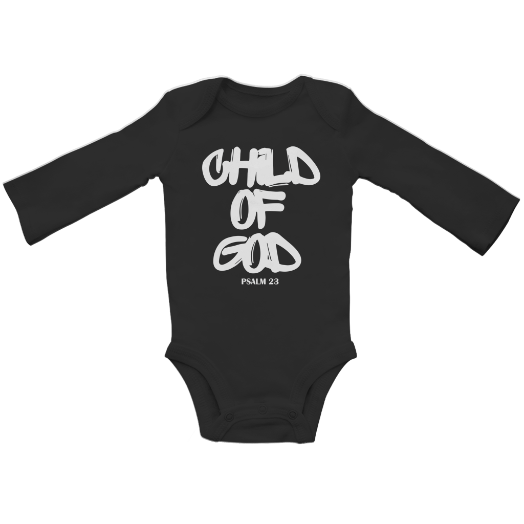 Child of God Langarm Baby Body – Bio-Baumwolle | Christliches Baby Geschenk