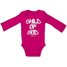 Child of God Langarm Baby Body – Bio-Baumwolle | Christliches Baby Geschenk