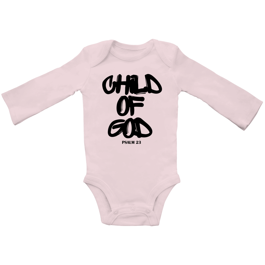 Child of God Langarm Baby Body – Bio-Baumwolle | Christliches Baby Geschenk