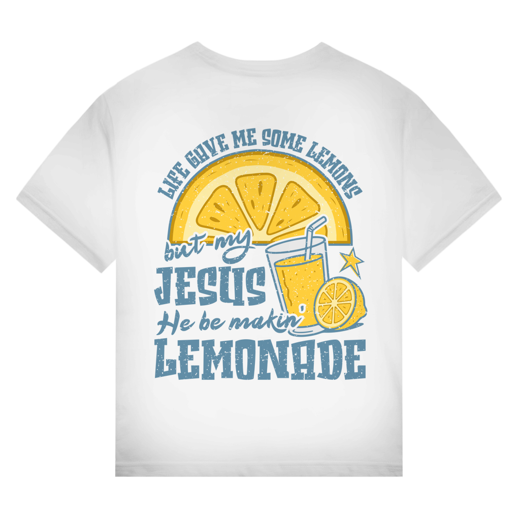 Life Gave Me Some Lemons Bio T-Shirt | Christliches Unisex Premium Shirt