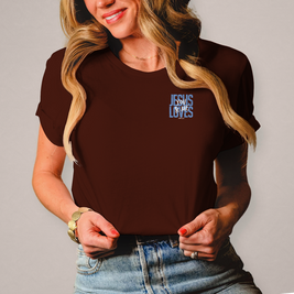 Damen T-Shirt Jesus loves you & me