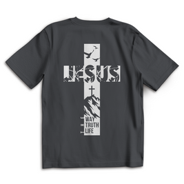 Oversize T-Shirt „Jesus – Der Weg, die Wahrheit und das Leben“ | Christliches Shirt