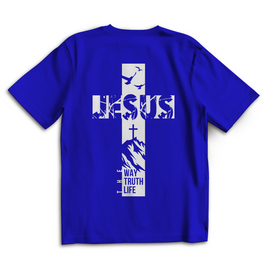 Oversize T-Shirt „Jesus – Der Weg, die Wahrheit und das Leben“ | Christliches Shirt