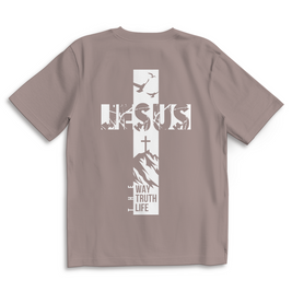 Oversize T-Shirt „Jesus – Der Weg, die Wahrheit und das Leben“ | Christliches Shirt