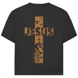 Oversize T-Shirt „Jesus – Der Weg, die Wahrheit und das Leben“ | JJ Streetwear