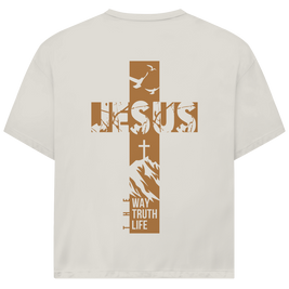 Oversize T-Shirt „Jesus – Der Weg, die Wahrheit und das Leben“ | JJ Streetwear