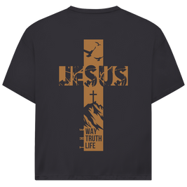Oversize T-Shirt „Jesus – Der Weg, die Wahrheit und das Leben“ | JJ Streetwear
