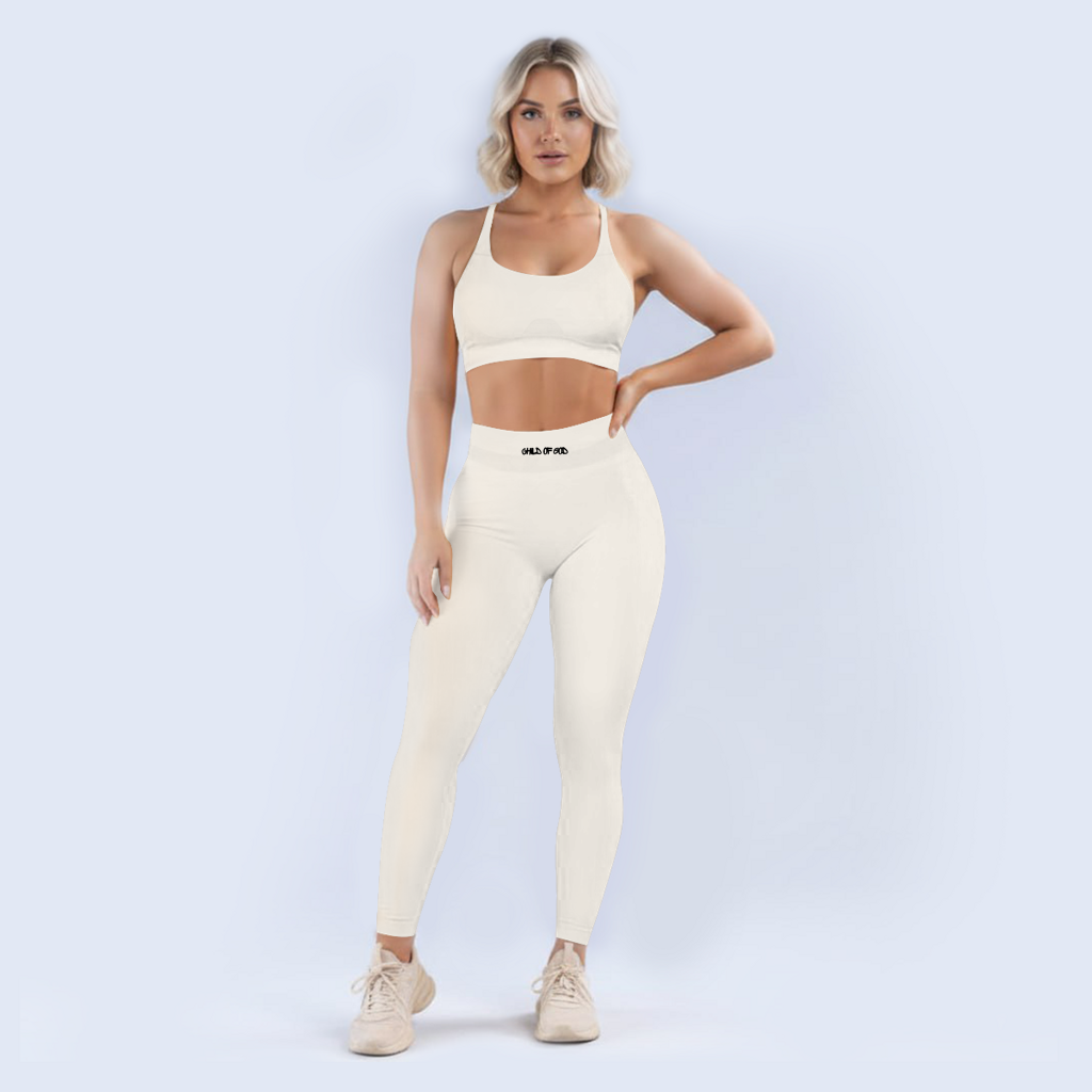 Scrunch Leggings CHILD OF GOD – Christliche Sportleggings Damen