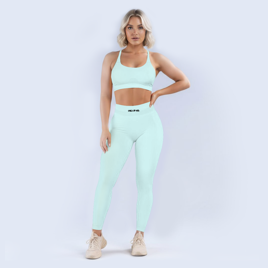 Scrunch Leggings CHILD OF GOD – Christliche Sportleggings Damen