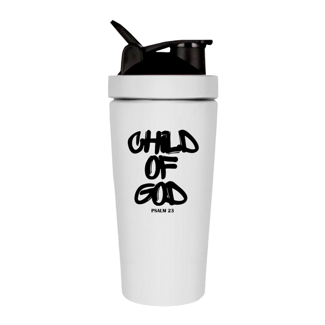 Fitness Shaker "Child of God" – Edelstahl Protein Shaker 750 ml