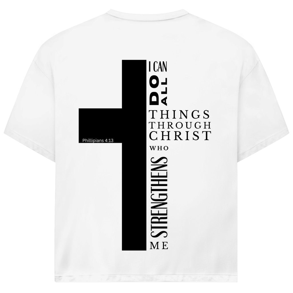 Oversize T-Shirt „I Can Do All Things“ – Philipper 4,13 | JJ Streetwear