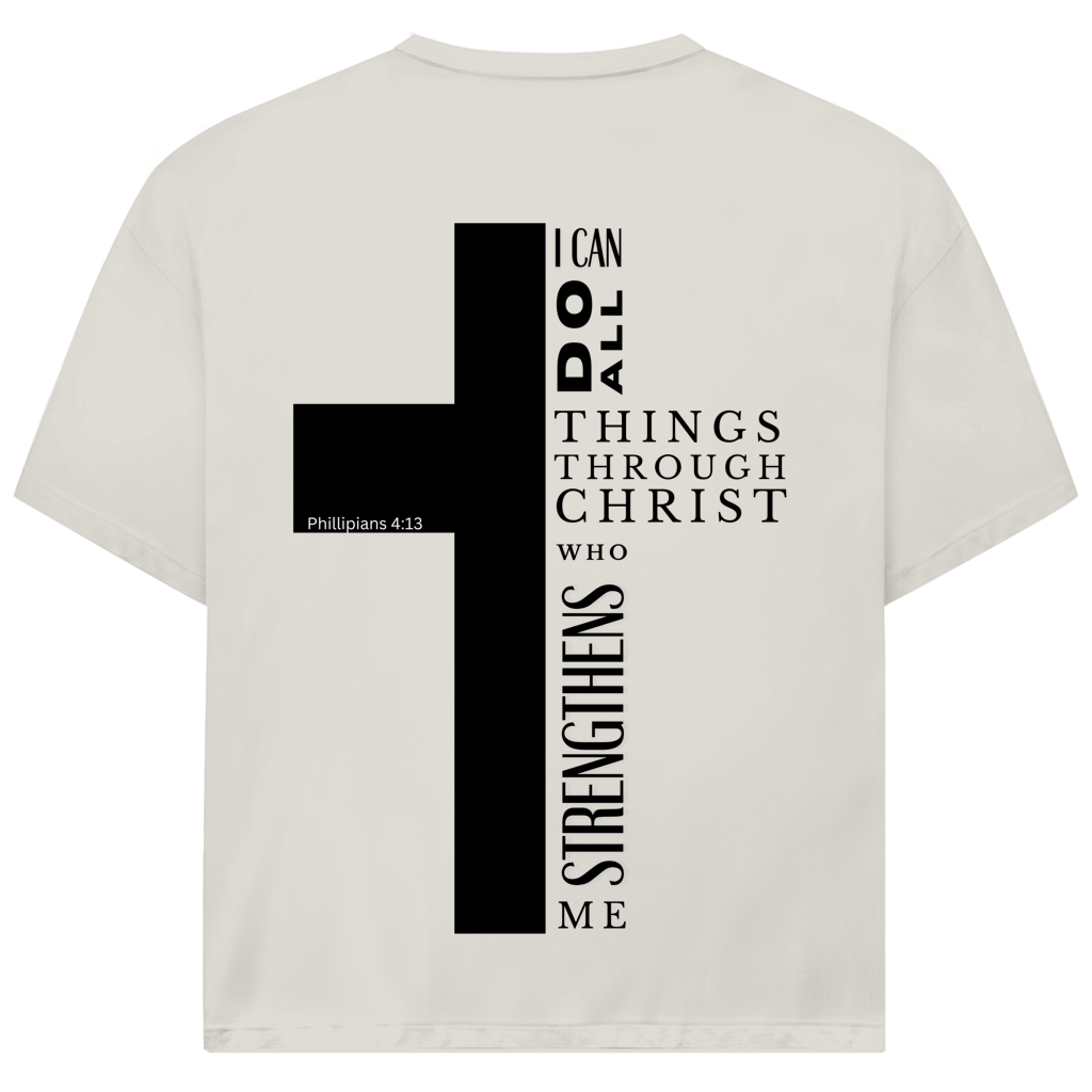 Oversize T-Shirt „I Can Do All Things“ – Philipper 4,13 | JJ Streetwear