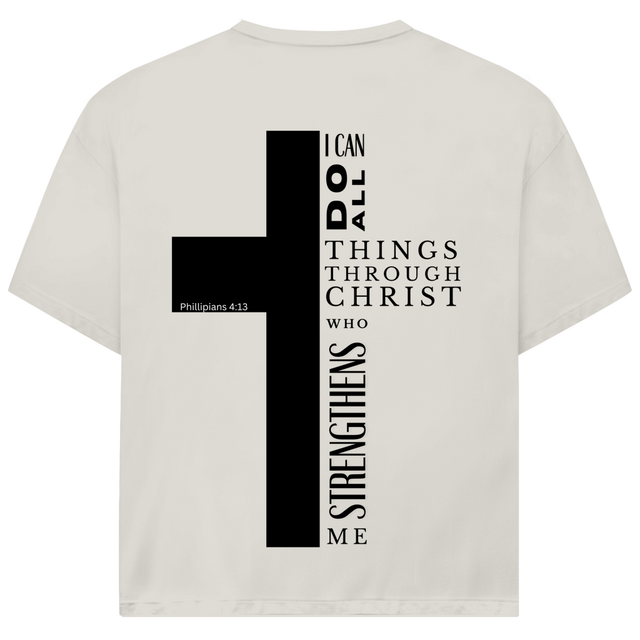 Oversize T-Shirt „I Can Do All Things“ – Philipper 4,13 | JJ Streetwear