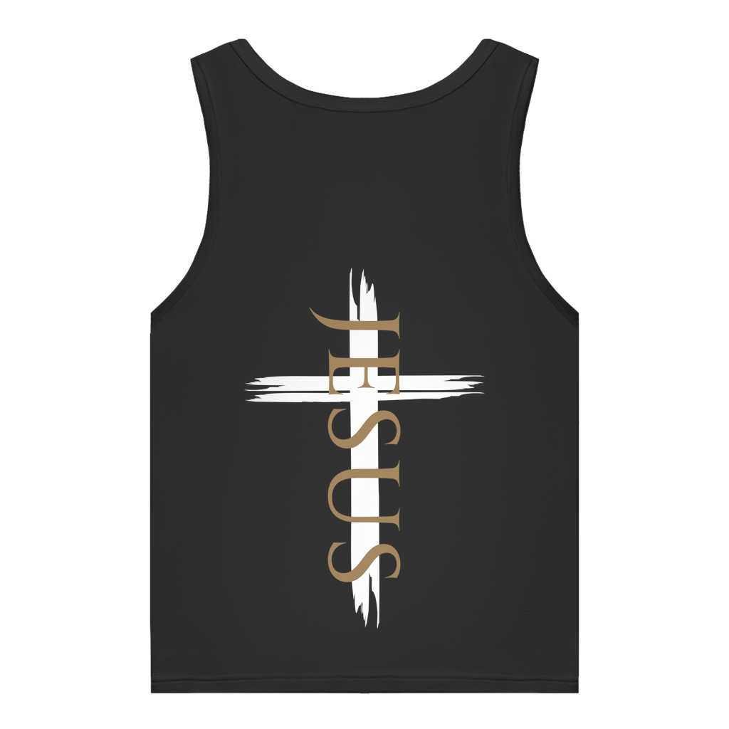 Damen Organic Tank Top „Jesus Kreuz“ – Christliches Bio Tank Top mit Kreuz