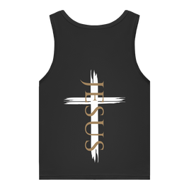 Damen Organic Tank Top „Jesus Kreuz“ – Christliches Bio Tank Top mit Kreuz
