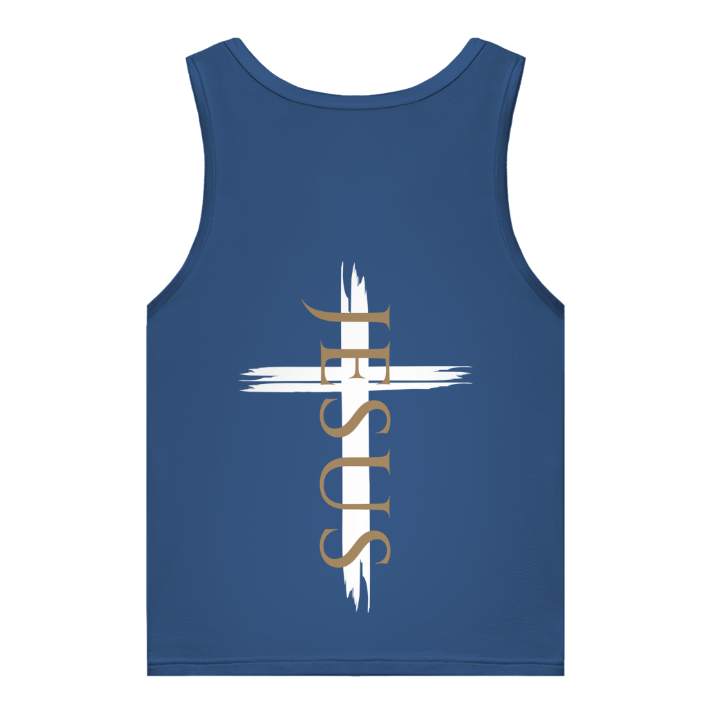 Damen Organic Tank Top „Jesus Kreuz“ – Christliches Bio Tank Top mit Kreuz