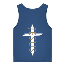 Damen Organic Tank Top „Jesus Kreuz“ – Christliches Bio Tank Top mit Kreuz