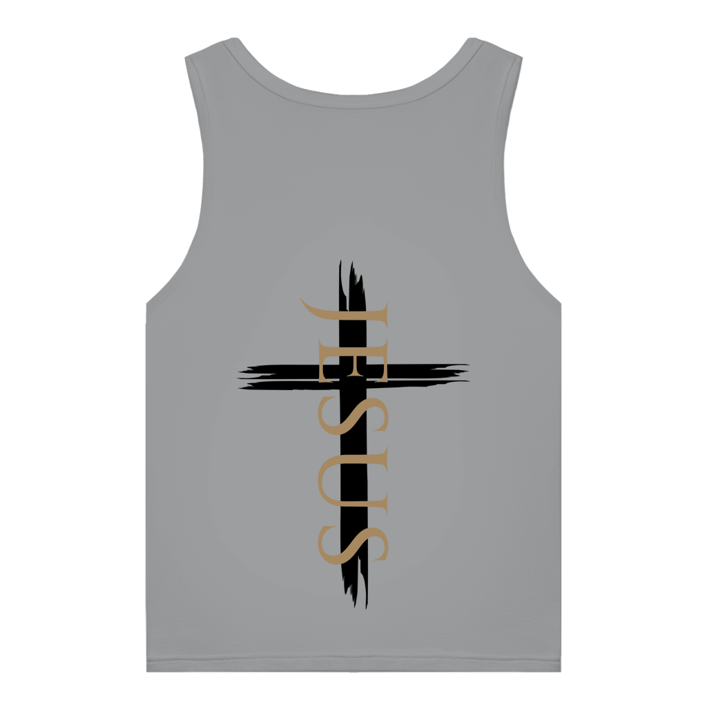 Damen Organic Tank Top „Jesus Kreuz“ – Christliches Bio Tank Top mit Kreuz