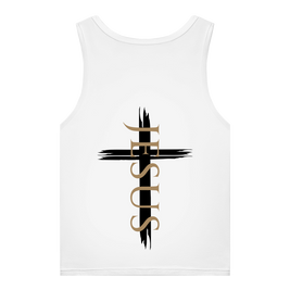 Damen Organic Tank Top „Jesus Kreuz“ – Christliches Bio Tank Top mit Kreuz