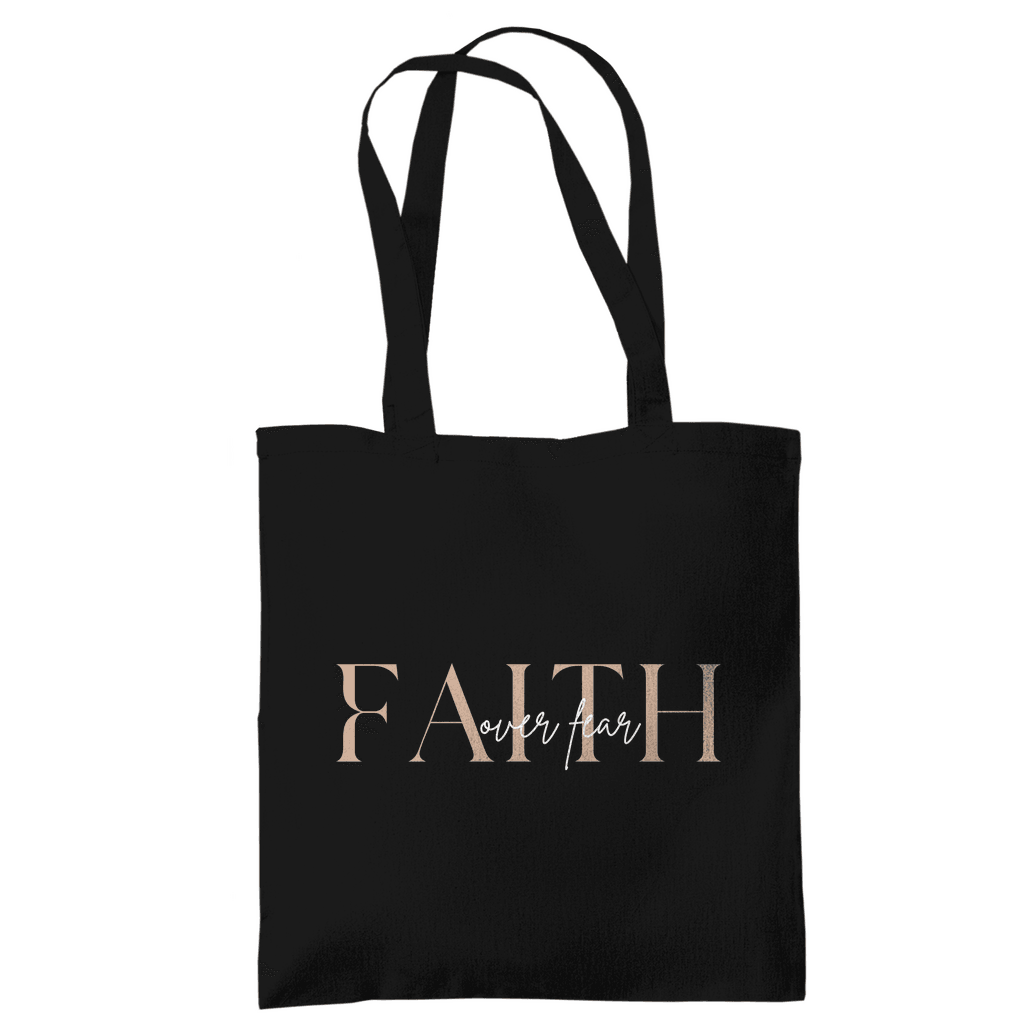 Tragetasche "Faith over Fear" - by-grace.store