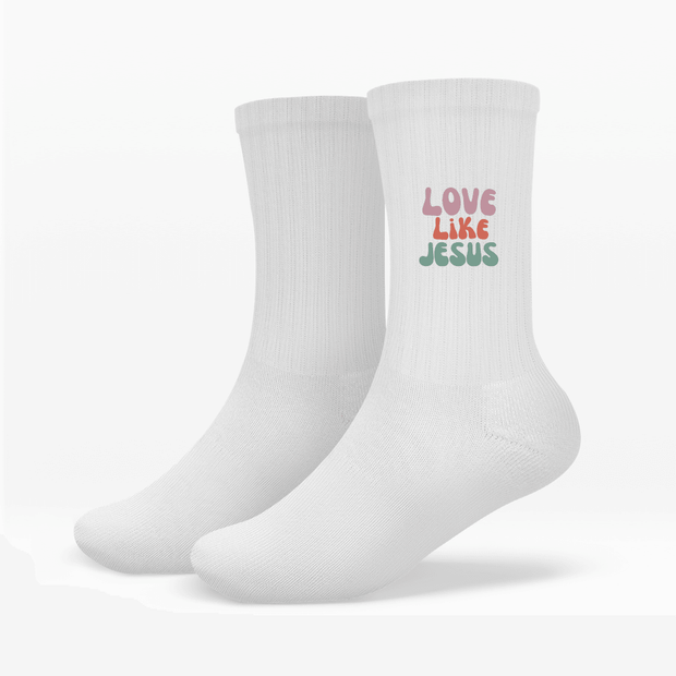 Socken "Love,Like,Jesus" - by-grace.store