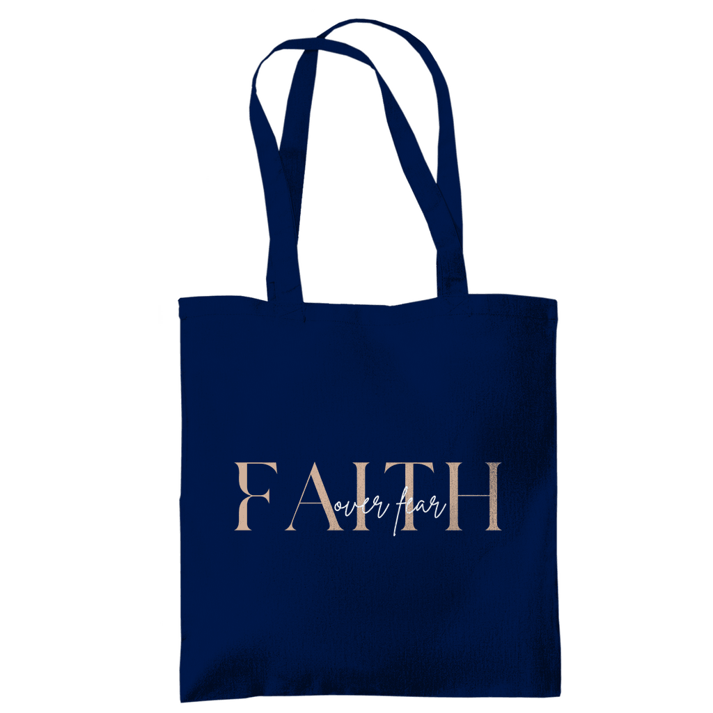 Tragetasche "Faith over Fear" - by-grace.store