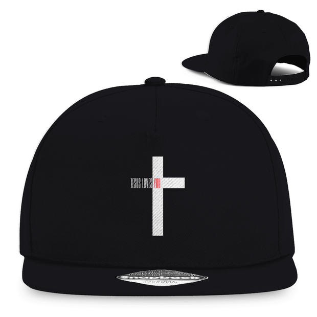 Snapback Rapper Cap "Jesus loves you" - by-grace.store