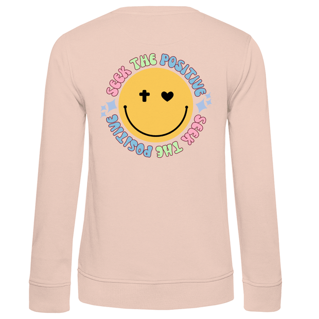 Damen Premium Bio Sweatshirt "Seek the Positive" - by-grace.store