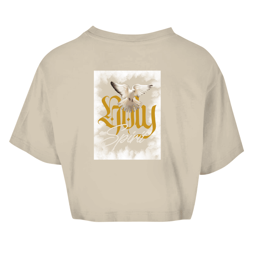 Damen Oversize Crop Top "Holy Spirit" - by-grace.store
