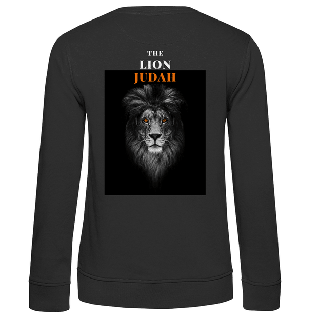 Damen Premium Bio Sweatshirt "Lion of Judah" - by-grace.store