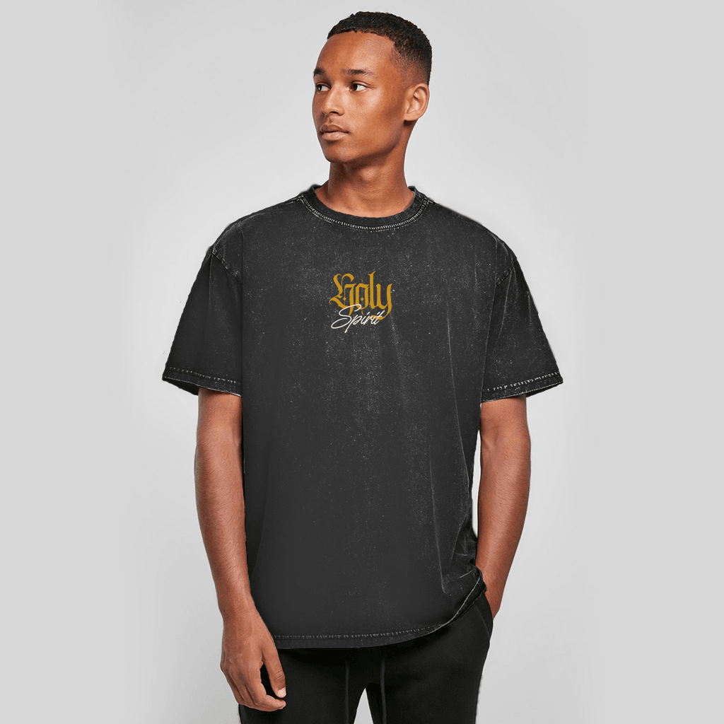 Oversize Washed T-Shirt "Holy Spirit" - by-grace.store