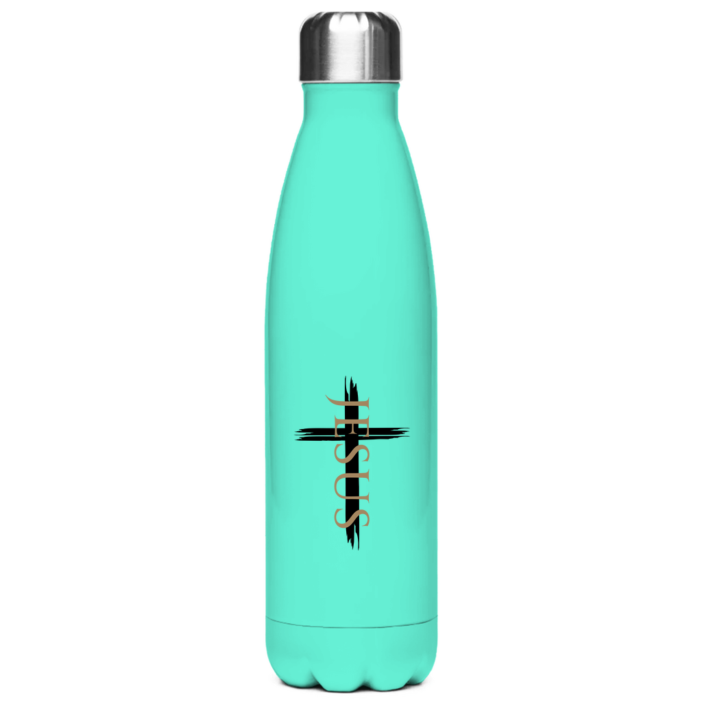 Edelstahl-Thermoflasche "Jesus Kreuz" - by-grace.store