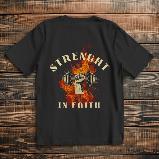 Oversize T-Shirt "Strenght" - by-grace.store
