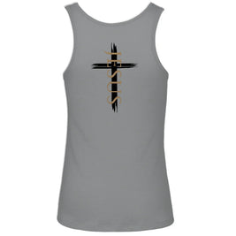 Damen Premium Organic Tank Top Jesus Kreuz (schwarz) - by-grace.store