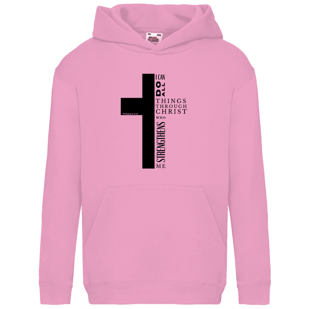 Kids Basic Hoodie "I can do all" - by-grace.store
