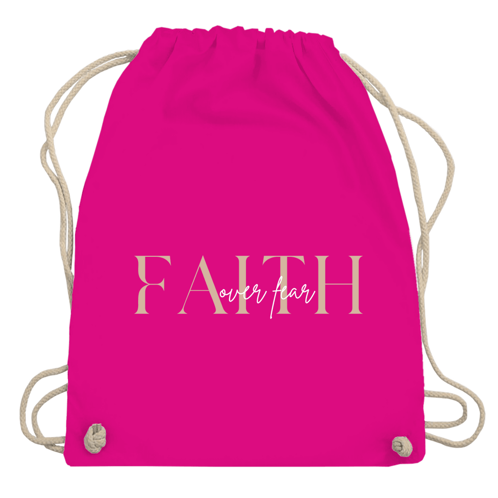 Turnbeutel "Faith over Fear" - by-grace.store