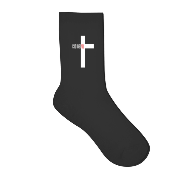 Socken "Jesus loves you" - by-grace.store