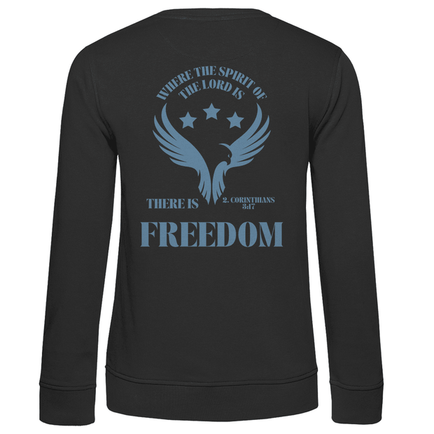 Damen Premium Bio Sweatshirt "Freedom" - by-grace.store